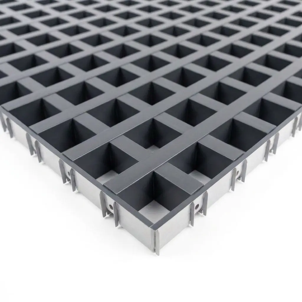 Грильято GL 15 75x75 графит RAL 7024
